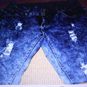 Docefit Distressed Jean Jeggings Size 11 Stretchy